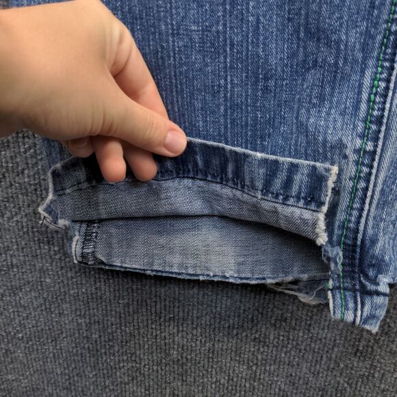 Southpole Men's Straight Jeans Size 32 Blue Embroidered 5-Pocket Medium Wash - Picture 10 of 15